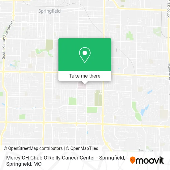 Mapa de Mercy CH Chub O'Reilly Cancer Center - Springfield