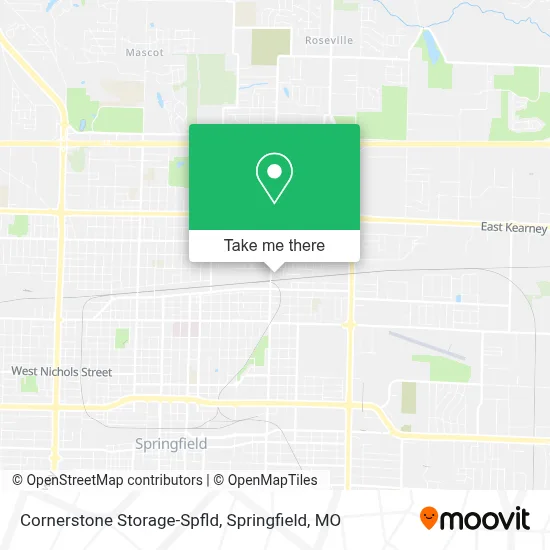 Cornerstone Storage-Spfld map