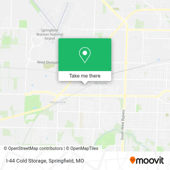 I-44 Cold Storage map