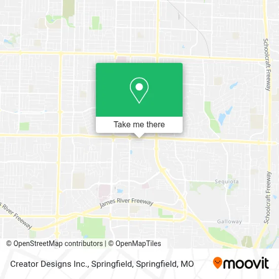Mapa de Creator Designs Inc., Springfield