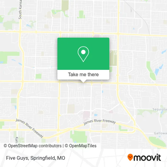 Five Guys map
