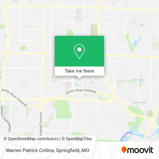 Warren Patrick Collins map