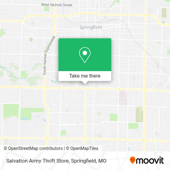Salvation Army Thrift Store map