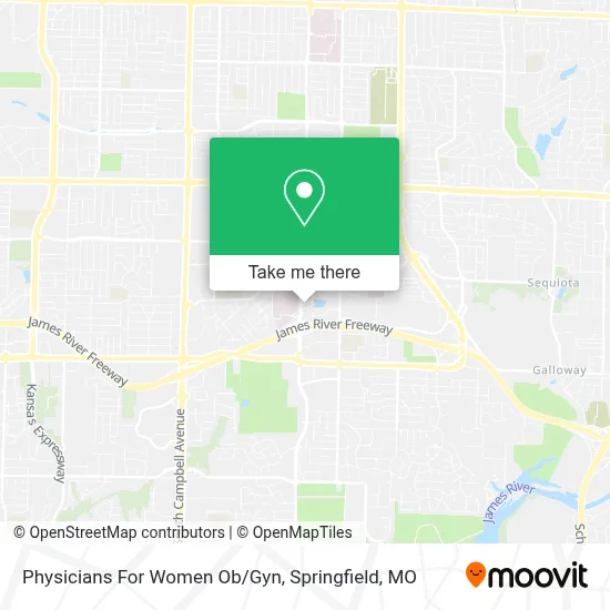 Physicians For Women Ob/Gyn map