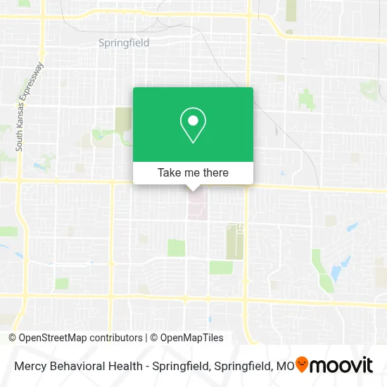 Mapa de Mercy Behavioral Health - Springfield