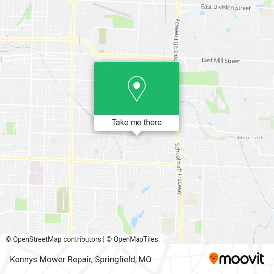 Kennys Mower Repair map