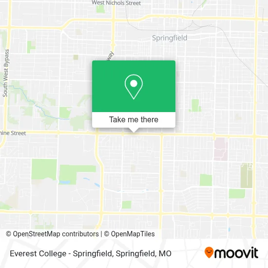 Everest College - Springfield map