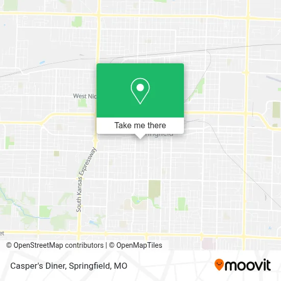 Casper's Diner map