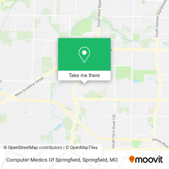 Mapa de Computer Medics Of Springfield