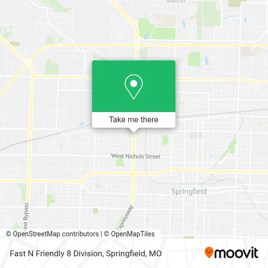 Fast N Friendly 8 Division map