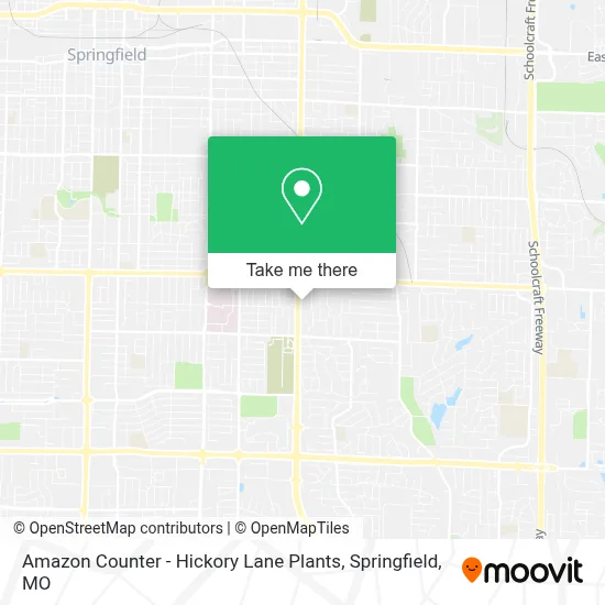 Amazon Counter - Hickory Lane Plants map