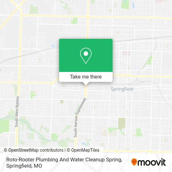 Mapa de Roto-Rooter Plumbing And Water Cleanup Spring