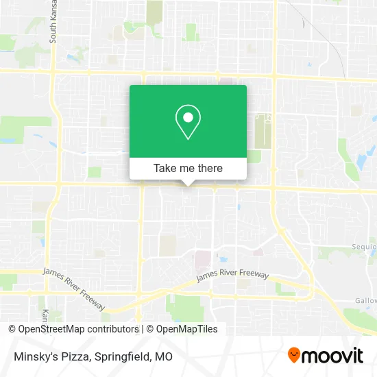 Minsky's Pizza map