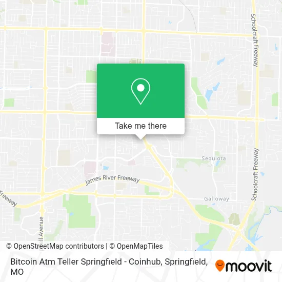 Bitcoin Atm Teller Springfield - Coinhub map