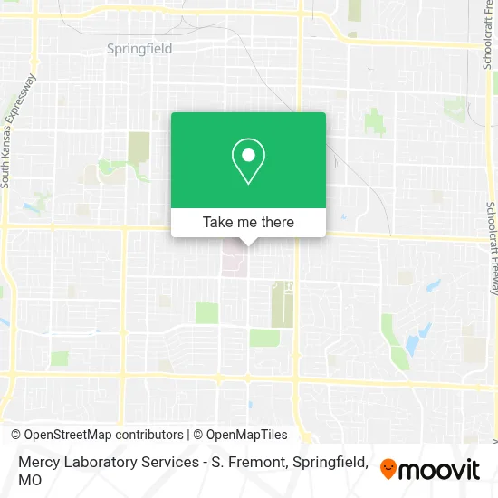 Mercy Laboratory Services - S. Fremont map