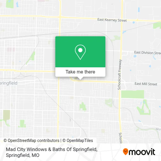 Mad City Windows & Baths Of Springfield map