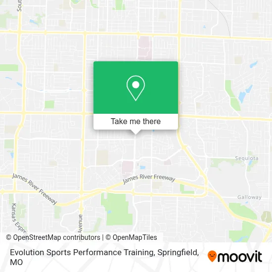Mapa de Evolution Sports Performance Training