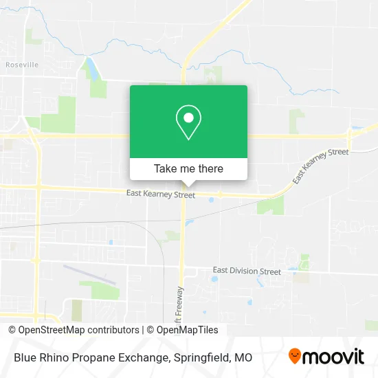 Blue Rhino Propane Exchange map