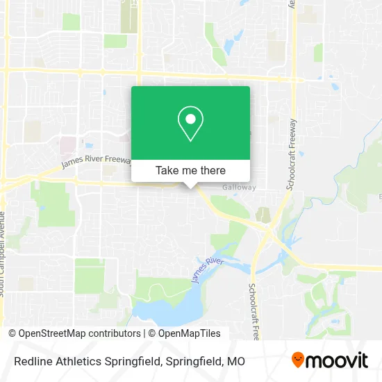 Redline Athletics Springfield map