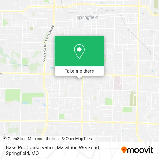 Bass Pro Conservation Marathon Weekend map
