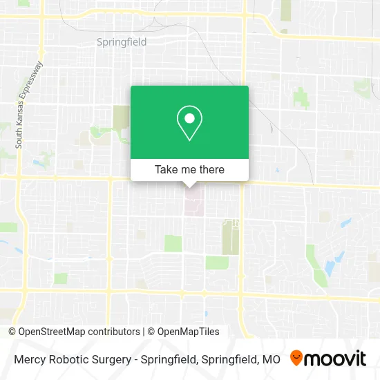 Mapa de Mercy Robotic Surgery - Springfield