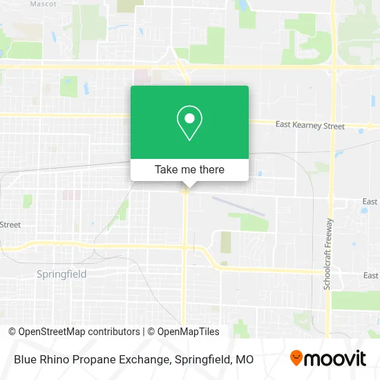 Blue Rhino Propane Exchange map