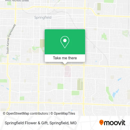 Mapa de Springfield Flower & Gift