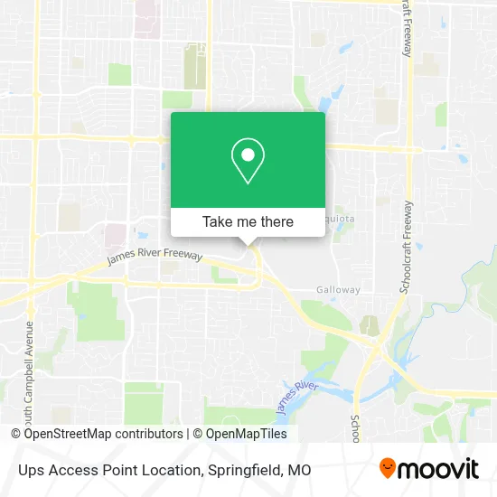 Mapa de Ups Access Point Location