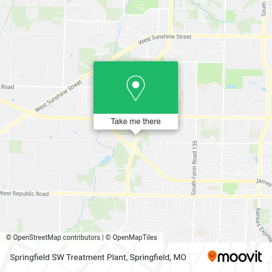 Springfield SW Treatment Plant map