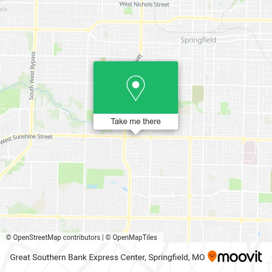 Great Southern Bank Express Center map