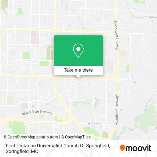 First Unitarian Universalist Church Of Springfield map