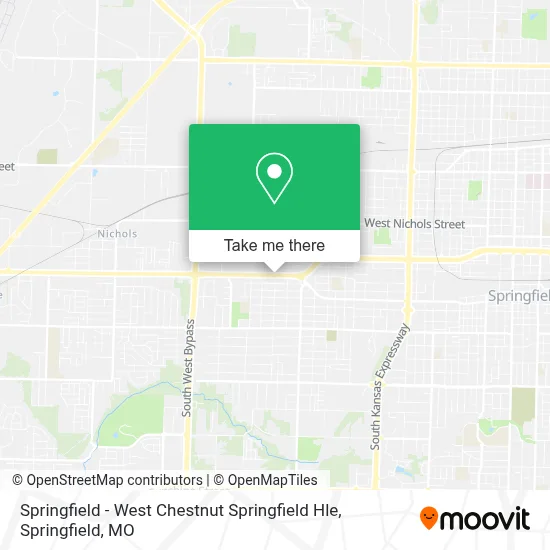 Springfield - West Chestnut Springfield Hle map
