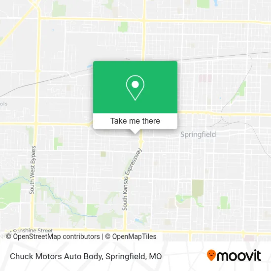 Chuck Motors Auto Body map