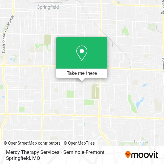 Mercy Therapy Services - Seminole-Fremont map