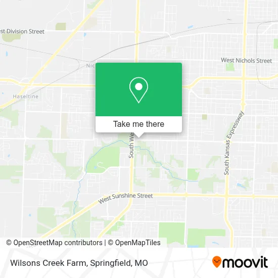 Wilsons Creek Farm map