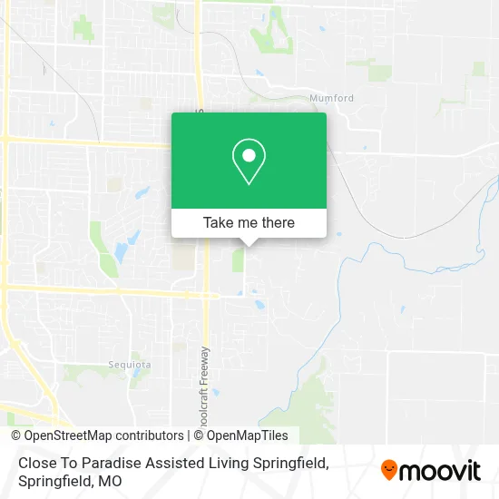 Mapa de Close To Paradise Assisted Living Springfield