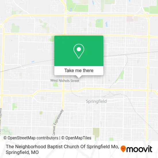 The Neighborhood Baptist Church Of Springfield Mo map
