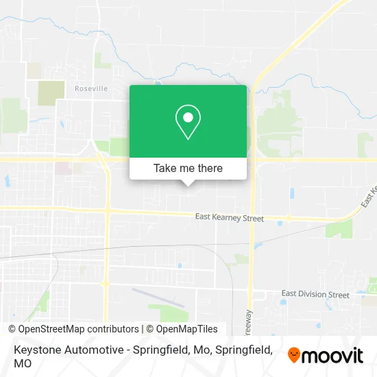 Mapa de Keystone Automotive - Springfield, Mo
