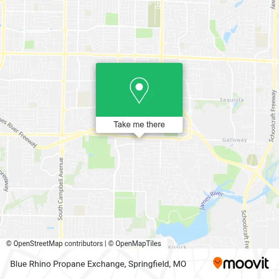 Blue Rhino Propane Exchange map