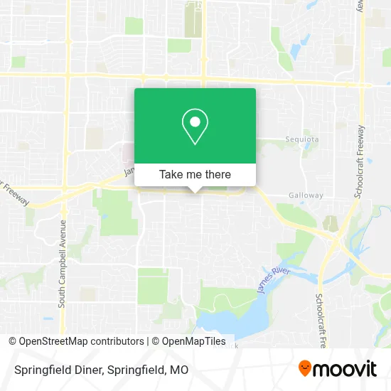 Mapa de Springfield Diner
