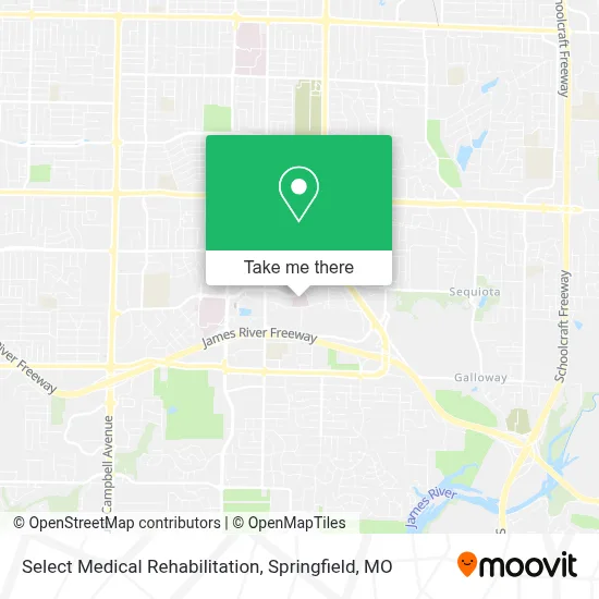 Select Medical Rehabilitation map