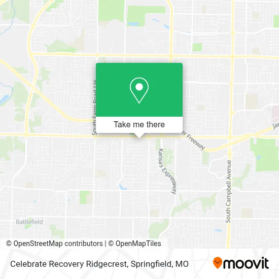 Celebrate Recovery Ridgecrest map