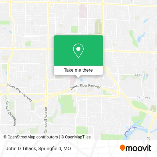 John D Tillack map