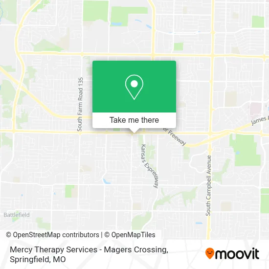 Mercy Therapy Services - Magers Crossing map