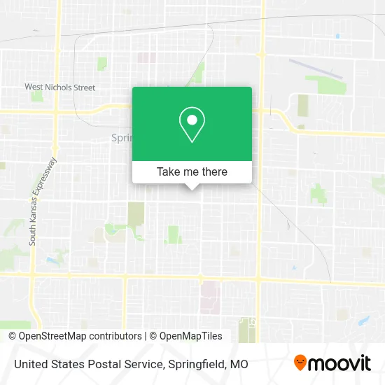 United States Postal Service map