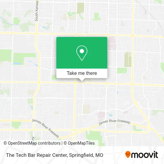 The Tech Bar Repair Center map