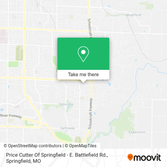Price Cutter Of Springfield - E. Battlefield Rd. map
