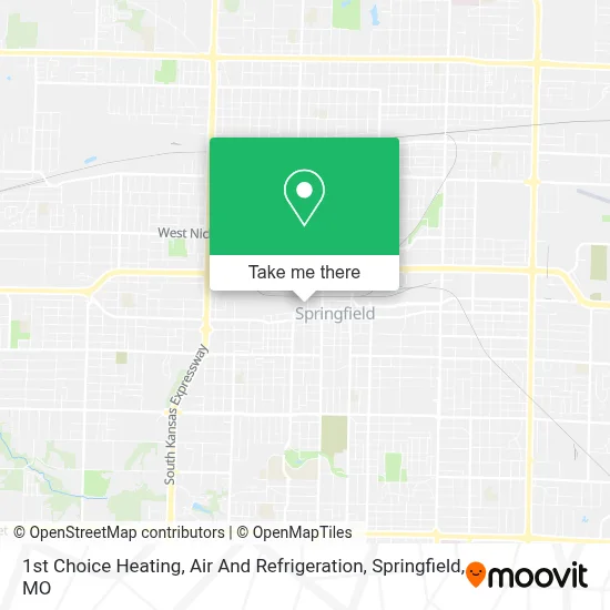 1st Choice Heating, Air And Refrigeration map
