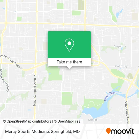 Mercy Sports Medicine map