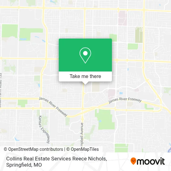 Collins Real Estate Services Reece Nichols map